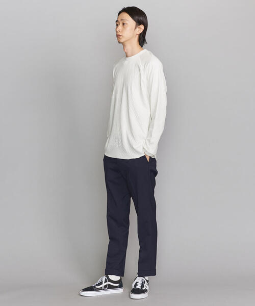 BEAUTY&YOUTH UNITED ARROWS（ビューティーアンドユースユナイテッドアローズ）の「BY  ラグラン ワイドフォルム カットソー о（Tシャツ/カットソー・メンズ・ダークグレー/ライム/ホワイト・SMALL/MEDIUM/LARGE/X-LARGE）」の7枚目の写真