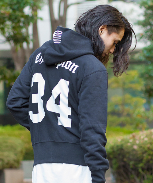 MONKEY TIME（モンキータイム）の「＜MT×Champion＞∴ R/W HOODED/パーカー（パーカー・メンズ・ブラック/グレー・SMALL/MEDIUM/LARGE）」の15枚目の写真