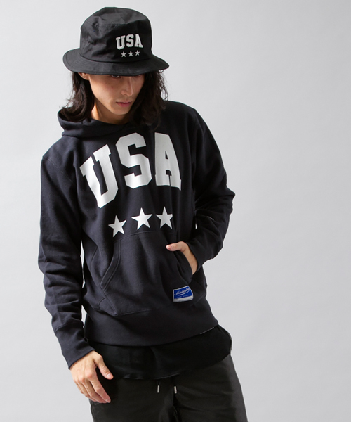 MONKEY TIME（モンキータイム）の「＜MT×Champion＞∴ R/W HOODED/パーカー（パーカー・メンズ・ブラック/グレー・SMALL/MEDIUM/LARGE）」の6枚目の写真