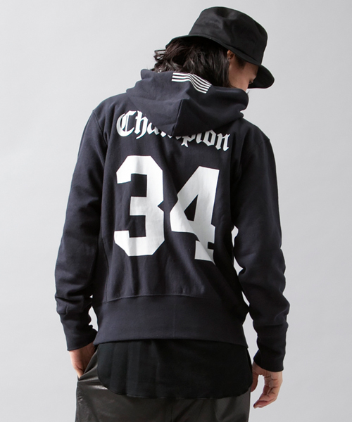 MONKEY TIME（モンキータイム）の「＜MT×Champion＞∴ R/W HOODED/パーカー（パーカー・メンズ・ブラック/グレー・SMALL/MEDIUM/LARGE）」の8枚目の写真