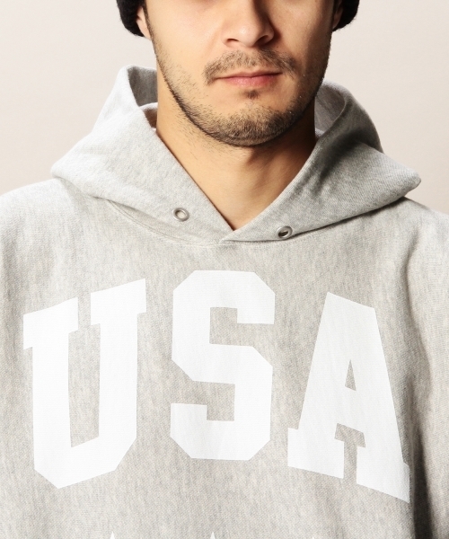 MONKEY TIME（モンキータイム）の「＜MT×Champion＞∴ R/W HOODED/パーカー（パーカー・メンズ・ブラック/グレー・SMALL/MEDIUM/LARGE）」の19枚目の写真