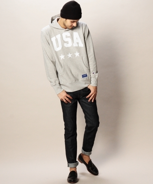 MONKEY TIME（モンキータイム）の「＜MT×Champion＞∴ R/W HOODED/パーカー（パーカー・メンズ・ブラック/グレー・SMALL/MEDIUM/LARGE）」の18枚目の写真