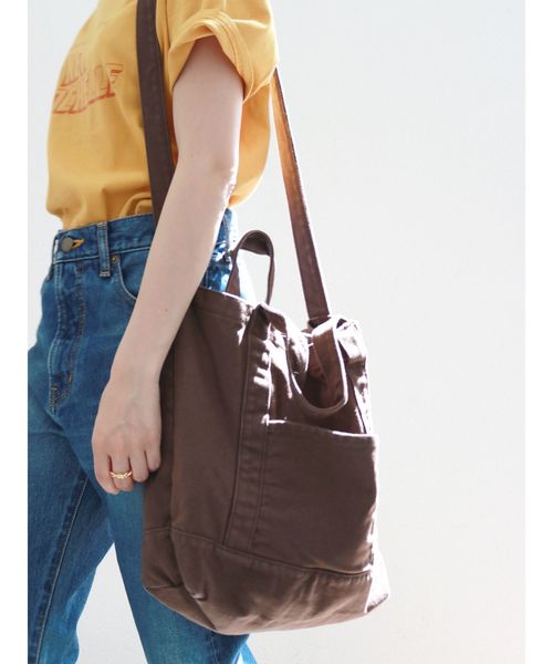 Ungrid（アングリッド）の「キャンバストートBAG（トートバッグ・レディース・ブラック/ブラウン/オフホワイト・FREE）」の3枚目の写真