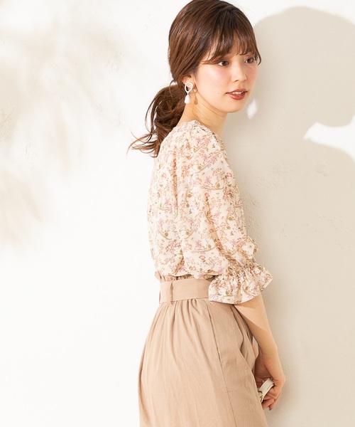 natural couture（ナチュラルクチュール）の「プチプラキャンディスリーブブラウス（シャツ/ブラウス・レディース・オフホワイト/ブラック/ベージュ/ベージュ系その他/ブルー系その他・FREE）」の17枚目の写真