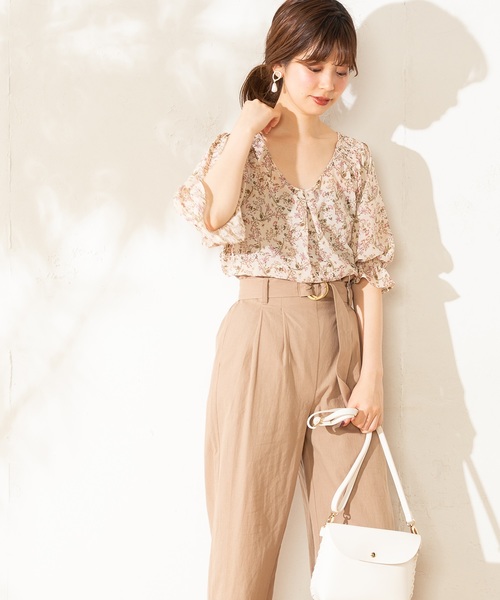 natural couture（ナチュラルクチュール）の「プチプラキャンディスリーブブラウス（シャツ/ブラウス・レディース・オフホワイト/ブラック/ベージュ/ベージュ系その他/ブルー系その他・FREE）」の18枚目の写真