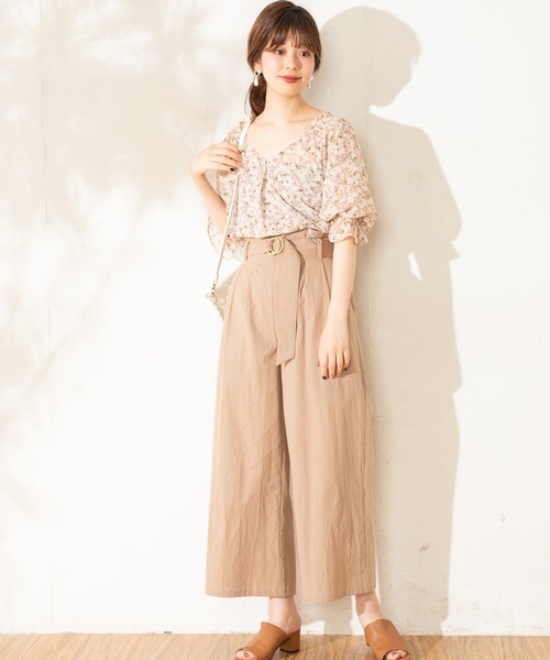natural couture（ナチュラルクチュール）の「プチプラキャンディスリーブブラウス（シャツ/ブラウス・レディース・オフホワイト/ブラック/ベージュ/ベージュ系その他/ブルー系その他・FREE）」の19枚目の写真