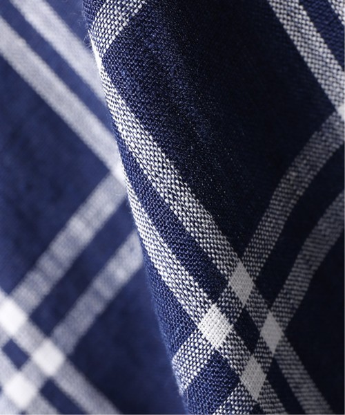 EDIFICE（エディフィス）の「リネン パターン 7分袖 カッタウェイカラー シャツ（シャツ/ブラウス・メンズ・ネイビー/ブラック/ホワイト・LARGE/X-LARGE/SMALL/MEDIUM）」の17枚目の写真