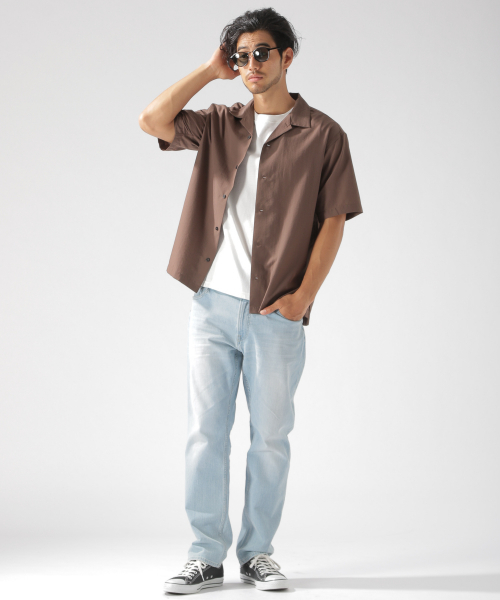 BAYFLOW（ベイフロー）の「ヨウリュウS/Sシャツ（シャツ/ブラウス・メンズ・ブラック/ダークブラウン/ネイビー・MEDIUM/LARGE）」の15枚目の写真