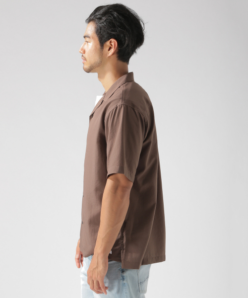 BAYFLOW（ベイフロー）の「ヨウリュウS/Sシャツ（シャツ/ブラウス・メンズ・ブラック/ダークブラウン/ネイビー・MEDIUM/LARGE）」の12枚目の写真