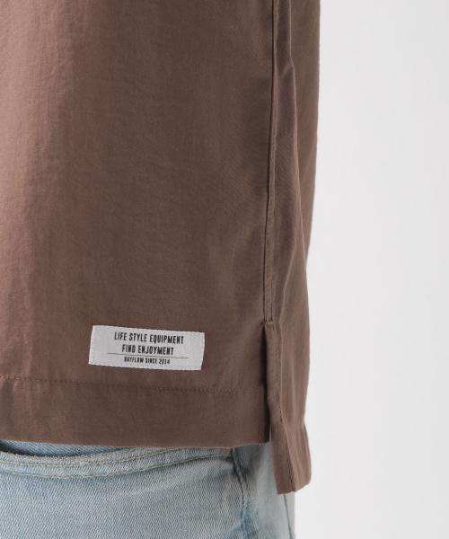 BAYFLOW（ベイフロー）の「ヨウリュウS/Sシャツ（シャツ/ブラウス・メンズ・ブラック/ダークブラウン/ネイビー・MEDIUM/LARGE）」の6枚目の写真