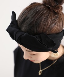 classicalelf | BIGリボンリブヘアターバン(ヘアバンド)