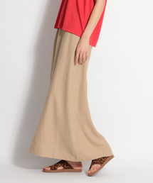 niko and... | リネンレーヨンツイルフレアロングスカート(スカート)