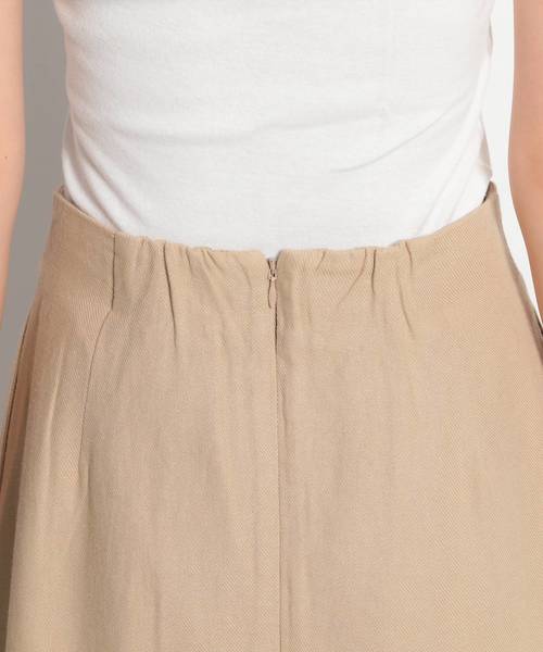 niko and...（ニコアンド）の「リネンレーヨンツイルフレアロングスカート（スカート・レディース・ブラック/ベージュ/ピンク/アイボリー・MEDIUM/LARGE）」の15枚目の写真
