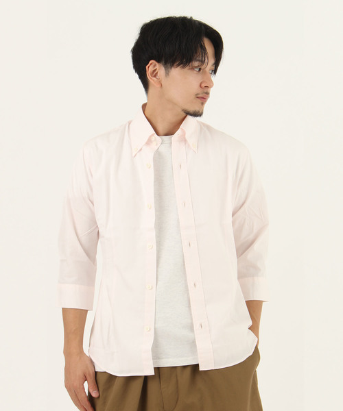 Burner(バーナー)の「【garsonwave】日本製ブロードデュエボタンダウン7分袖シャツ(シャツ/ブラウス・メンズ・ブラック/ネイビー/レッド/シルバー/ラベンダー/ブルー系その他/ピンク系その他/ロイヤルブルー/ワイン/ホワイト・LL/L/M)」の8枚目の写真