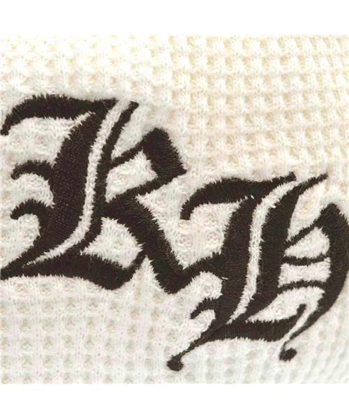 ブランド古着】×氷室京介 KHイニシャル刺繍サーマルニットキャップ