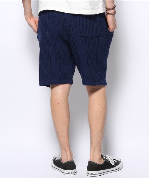 CIAOPANIC（チャオパニック）の「【Ciaopanic】ニット畦ショーツ（その他パンツ・メンズ・チャコールグレー/ブルー・MEDIUM/LARGE）」の5枚目の写真