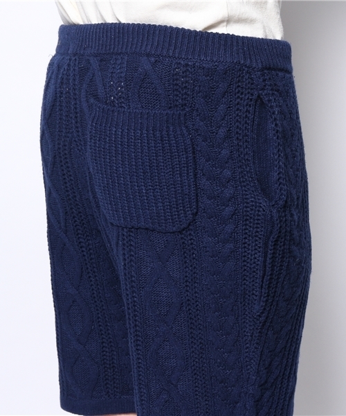 CIAOPANIC（チャオパニック）の「【Ciaopanic】ニット畦ショーツ（その他パンツ・メンズ・チャコールグレー/ブルー・MEDIUM/LARGE）」の3枚目の写真