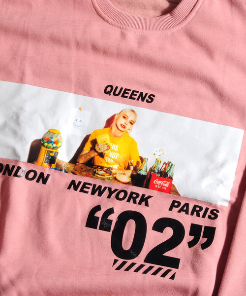 neos（ネオス）の「【neos -addictive design-】ビッグシルエット ガールズフォト スウェット プルオーバー（スウェット・メンズ・ホワイト/ブラック/ピンク/イエロー/ブルー・MEDIUM/LARGE/X-LARGE）」の18枚目の写真