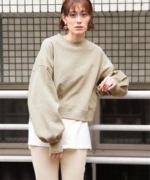 LOWRYS FARM | ウラケクルーショートプルオーバー　873042(スウェット)