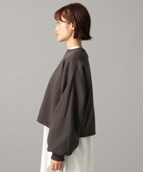 LOWRYS FARM（ローリーズファーム）の「ウラケクルーショートプルオーバー　873042（スウェット・レディース・オフホワイト/チャコールグレー/グリーン/ブルー・FREE）」の15枚目の写真