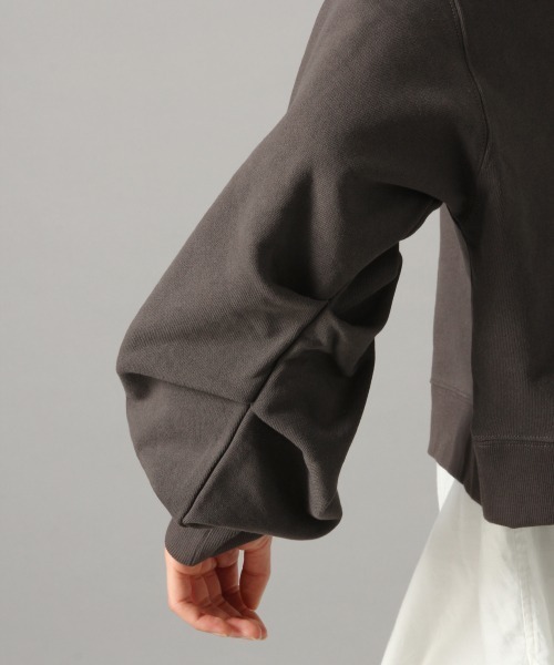 LOWRYS FARM（ローリーズファーム）の「ウラケクルーショートプルオーバー　873042（スウェット・レディース・オフホワイト/チャコールグレー/グリーン/ブルー・FREE）」の14枚目の写真