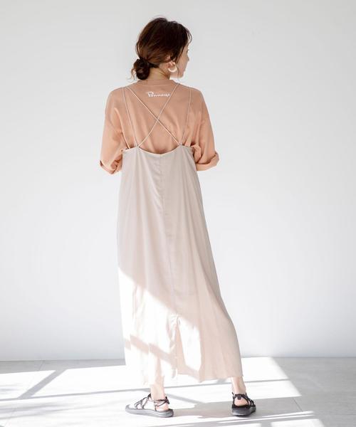 coen（コーエン）の「【WEB限定カラー】レーヨンキャミワンピース（ワンピース・レディース・グリーン/ドット/ブラック/ベージュ・FREE）」の18枚目の写真