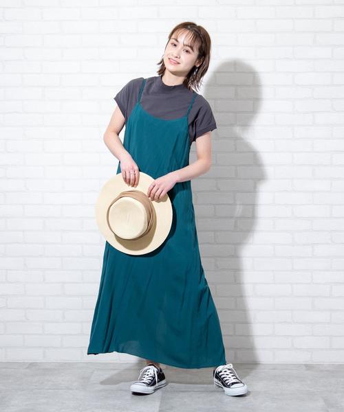 coen（コーエン）の「【WEB限定カラー】レーヨンキャミワンピース（ワンピース・レディース・グリーン/ドット/ブラック/ベージュ・FREE）」の15枚目の写真