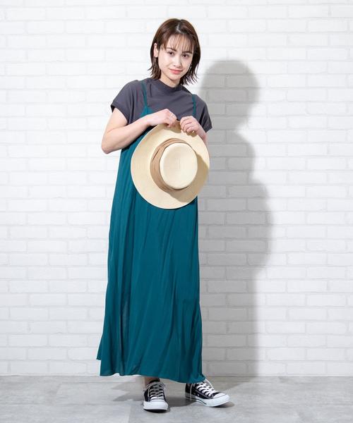 coen（コーエン）の「【WEB限定カラー】レーヨンキャミワンピース（ワンピース・レディース・グリーン/ドット/ブラック/ベージュ・FREE）」の13枚目の写真