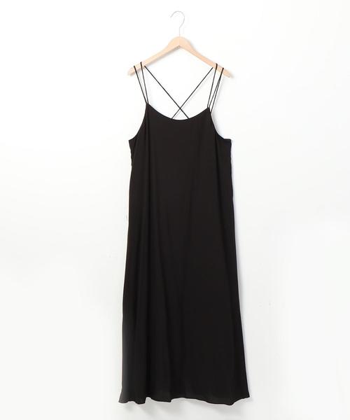 coen（コーエン）の「【WEB限定カラー】レーヨンキャミワンピース（ワンピース・レディース・グリーン/ドット/ブラック/ベージュ・FREE）」の9枚目の写真