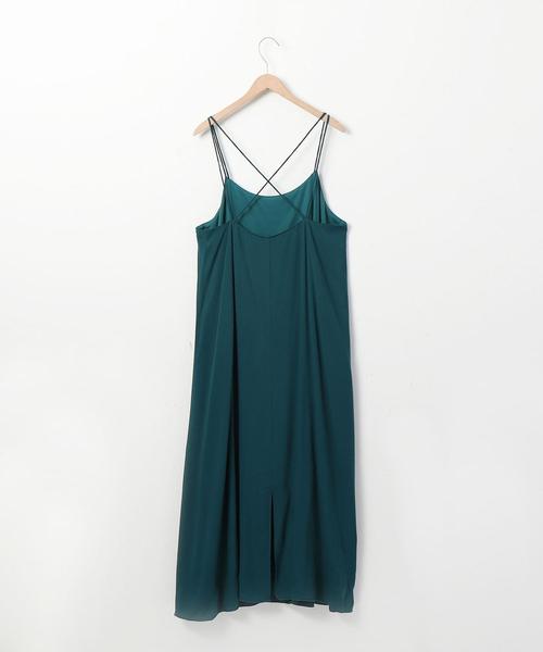 coen（コーエン）の「【WEB限定カラー】レーヨンキャミワンピース（ワンピース・レディース・グリーン/ドット/ブラック/ベージュ・FREE）」の5枚目の写真