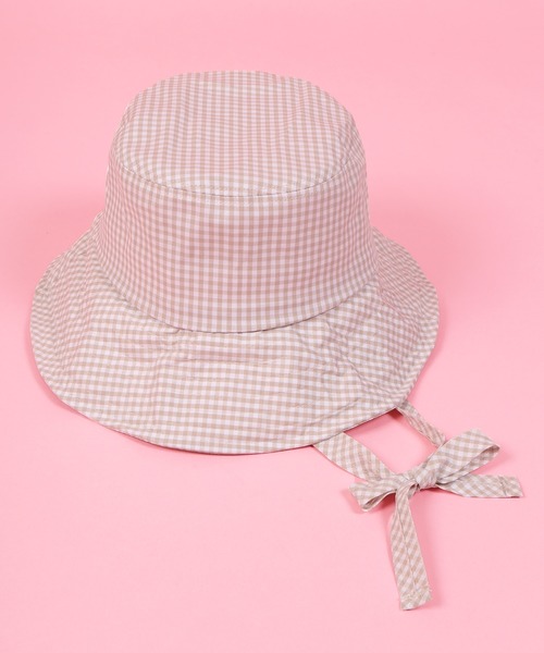 Wc ダブル シー の Wc 紐付きギンガムハット ハット Wear