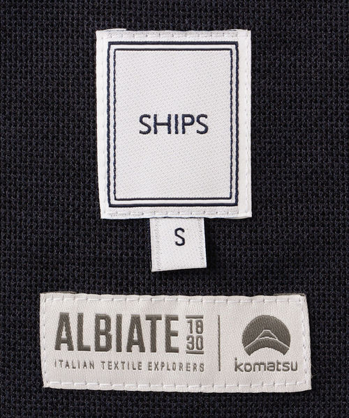 SHIPS（シップス）の「SD: 【洗濯機可能】ALBIATE ソリッドプリント シャツジャケット（テーラードジャケット・メンズ・ネイビー・MEDIUM/SMALL/LARGE）」の6枚目の写真
