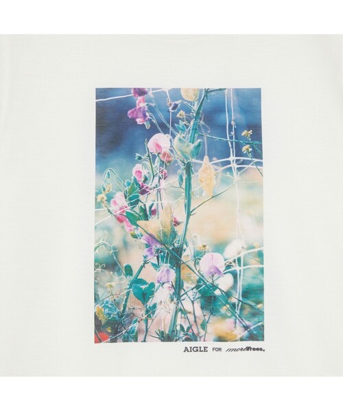 AIGLE（エーグル）の「AIGLE for more trees チャリティTシャツ（Tシャツ/カットソー・レディース・ホワイト/ヘザーグレー・L/M/LL/S）」の10枚目の写真