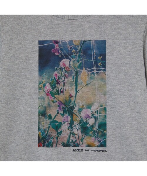 AIGLE（エーグル）の「AIGLE for more trees チャリティTシャツ（Tシャツ/カットソー・レディース・ホワイト/ヘザーグレー・L/M/LL/S）」の4枚目の写真