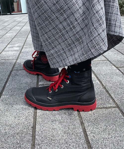 PALLADIUM（パラディウム）の「PALLADIUM/パラディウム PAMPA PUDDLE LITE+ WPM/パンパ パドルライトプラス ウォータープルーフマット（レインシューズ・メンズ・ベージュ/オリーブ/ブラック×レッド/ブラック×ホワイト・27.5cm/26cm/24cm/23.5cm/28cm/26.5cm/24.5cm/25cm/22.5cm/25.5cm/23cm/27cm）」の3枚目の写真