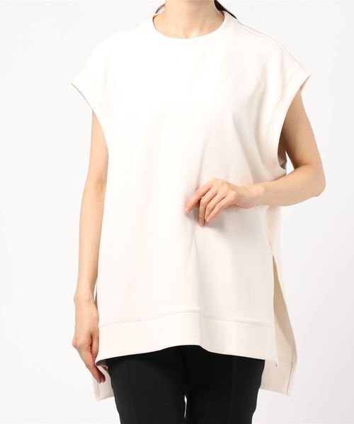 rps（アールピーエス）の「ダンボールフレンチスリーブプルオーバー（その他トップス・レディース・アイボリー/ブラック/モカ・M）」の7枚目の写真