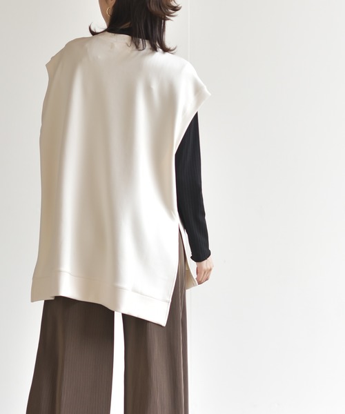 rps（アールピーエス）の「ダンボールフレンチスリーブプルオーバー（その他トップス・レディース・アイボリー/ブラック/モカ・M）」の11枚目の写真