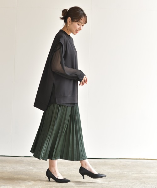 rps（アールピーエス）の「ダンボールフレンチスリーブプルオーバー（その他トップス・レディース・アイボリー/ブラック/モカ・M）」の12枚目の写真