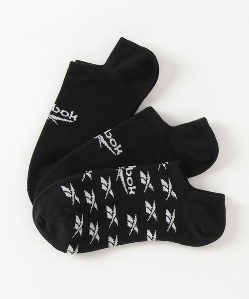 Reebok（リーボック）の「クラシックス インビジブル ソックス 3足組 / Classics Invisible Socks 3 Pairs（ソックス/靴下・メンズ・ブラック/ホワイト×ブルー/ホワイト×グレー/ピンク/ペールイエロー/アイボリー/マルチ/ホワイト×ライトピンク/ホワイト×グリーン・SMALL/MEDIUM/LARGE/X-LARGE）」の10枚目の写真