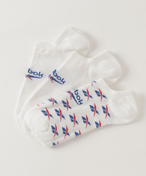 Reebok（リーボック）の「クラシックス インビジブル ソックス 3足組 / Classics Invisible Socks 3 Pairs（ソックス/靴下・メンズ・ブラック/ホワイト×ブルー/ホワイト×グレー/ピンク/ペールイエロー/アイボリー/マルチ/ホワイト×ライトピンク/ホワイト×グリーン・SMALL/MEDIUM/LARGE/X-LARGE）」の12枚目の写真