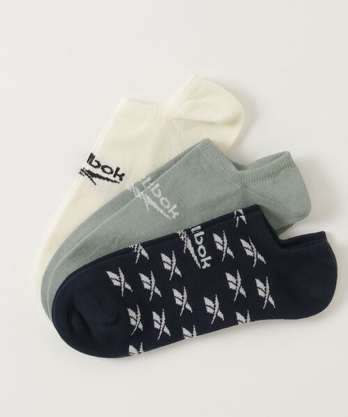 Reebok（リーボック）の「クラシックス インビジブル ソックス 3足組 / Classics Invisible Socks 3 Pairs（ソックス/靴下・メンズ・ブラック/ホワイト×ブルー/ホワイト×グレー/ピンク/ペールイエロー/アイボリー/マルチ/ホワイト×ライトピンク/ホワイト×グリーン・SMALL/MEDIUM/LARGE/X-LARGE）」の14枚目の写真