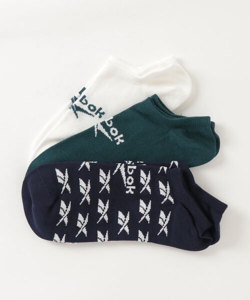 Reebok（リーボック）の「クラシックス インビジブル ソックス 3足組 / Classics Invisible Socks 3 Pairs（ソックス/靴下・メンズ・ブラック/ホワイト×ブルー/ホワイト×グレー/ピンク/ペールイエロー/アイボリー/マルチ/ホワイト×ライトピンク/ホワイト×グリーン・SMALL/MEDIUM/LARGE/X-LARGE）」の21枚目の写真