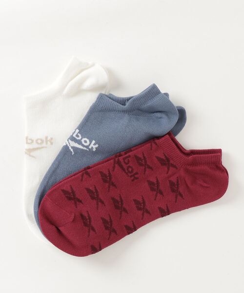 Reebok（リーボック）の「クラシックス インビジブル ソックス 3足組 / Classics Invisible Socks 3 Pairs（ソックス/靴下・メンズ・ブラック/ホワイト×ブルー/ホワイト×グレー/ピンク/ペールイエロー/アイボリー/マルチ/ホワイト×ライトピンク/ホワイト×グリーン・SMALL/MEDIUM/LARGE/X-LARGE）」の22枚目の写真