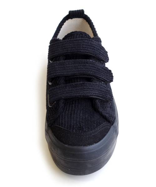 AmiAmi（アミアミ）の「厚底ベルクロコーデュロイスニーカー（スニーカー・レディース・ブラック/グレー/キャメル・22.5cm/23cm/23.5cm/24cm/24.5cm）」の7枚目の写真