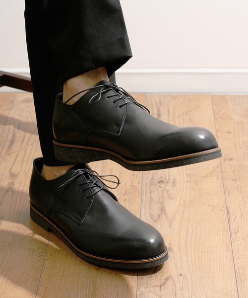 PADRONE パドローネ / WATER PROOF LEATHER DERBY PLAIN TOE
