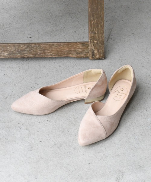 NOFALL（ノーフォール）の「ポインテッドトゥサイドオープンゴールドプレートヒール（パンプス・レディース・ブラック/アイボリー/ブラック系その他/グレー系その他2/ベージュ系その他2/ブルー系その他2・LL/3L/SS/S/M/L）」の5枚目の写真