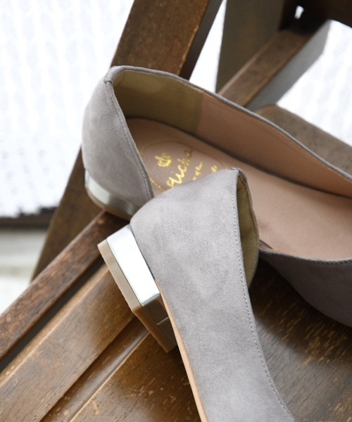 NOFALL（ノーフォール）の「ポインテッドトゥサイドオープンゴールドプレートヒール（パンプス・レディース・ブラック/アイボリー/ブラック系その他/グレー系その他2/ベージュ系その他2/ブルー系その他2・LL/3L/SS/S/M/L）」の13枚目の写真