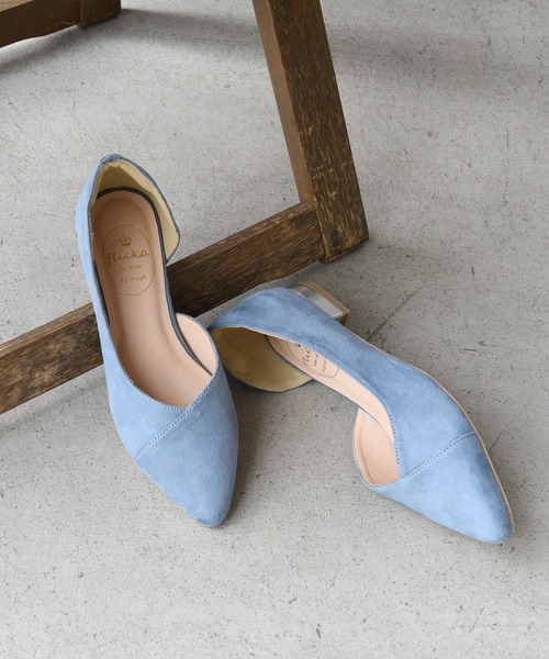 NOFALL（ノーフォール）の「ポインテッドトゥサイドオープンゴールドプレートヒール（パンプス・レディース・ブラック/アイボリー/ブラック系その他/グレー系その他2/ベージュ系その他2/ブルー系その他2・LL/3L/SS/S/M/L）」の10枚目の写真