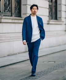 テーラードジャケット ブルー ネイビー 青色系 ファッション通販 Zozotown