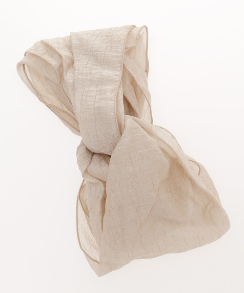 チャイハネ（チャイハネ）の「【チャイハネ】クロスヘアバンド（ヘアバンド・レディース・ベージュ/ブラウン/ネイビー/ホワイト/チャコール・FREE）」の4枚目の写真